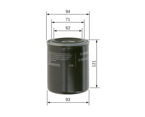 Oil Filter P2005 Bosch, Image 6