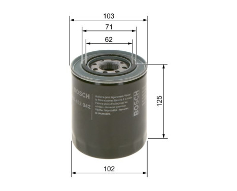 Oil Filter P2042 Bosch, Image 7