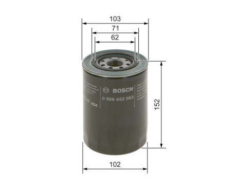 Oil Filter P2063 Bosch, Image 6