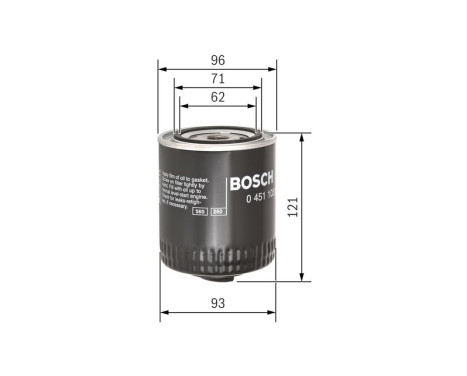 Oil Filter P3028 Bosch, Image 5