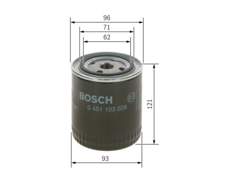 Oil Filter P3028 Bosch, Image 5