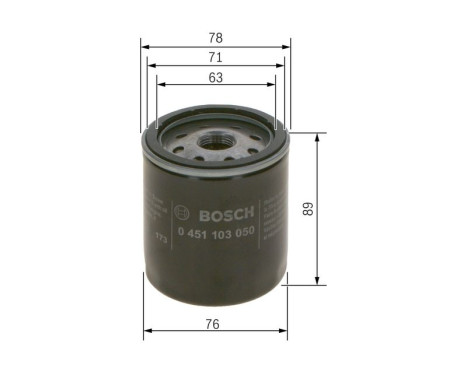 Oil Filter P3050 Bosch, Image 8