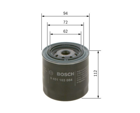 Oil Filter P3084 Bosch, Image 6