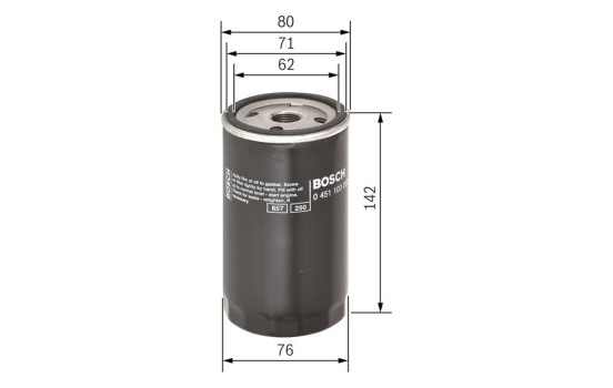 Oil Filter P3092 Bosch