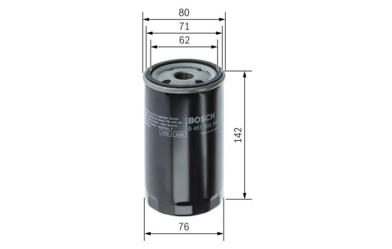 Oil Filter P3092 Bosch, Image 5