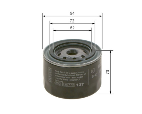 Oil Filter P3093 Bosch, Image 5