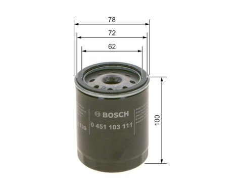 Oil Filter P3111 Bosch, Image 7