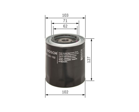 Oil Filter P3152 Bosch, Image 5