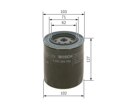 Oil Filter P3152 Bosch, Image 5