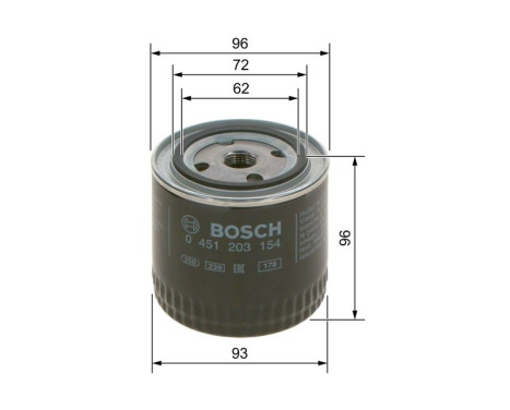 Oil Filter P3154 Bosch, Image 6