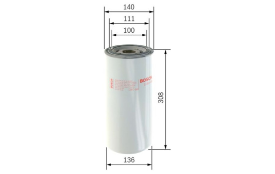 Oil Filter P3208 Bosch, Image 5
