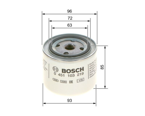 Oil Filter P3219 Bosch, Image 7