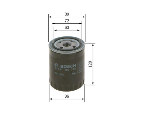 Oil Filter P3240 Bosch, Image 5