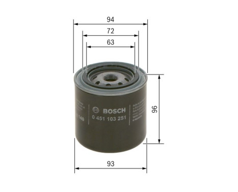 Oil Filter P3251 Bosch, Image 8