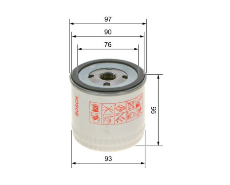 Oil Filter P3252 Bosch, Image 8