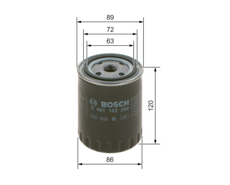 Oil Filter P3290 Bosch, Image 6