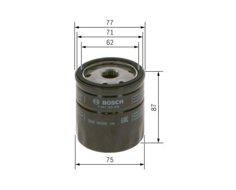 Oil Filter P3299 Bosch, Image 5