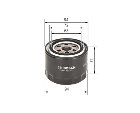 Oil Filter P3311 Bosch, Image 5