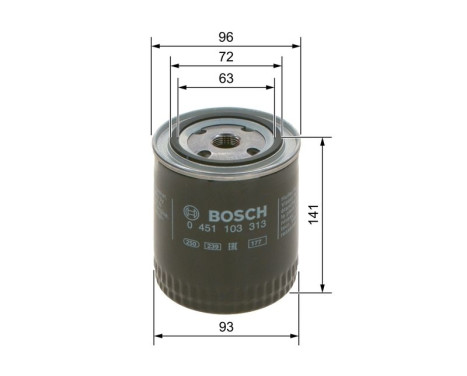 Oil Filter P3313 Bosch, Image 7