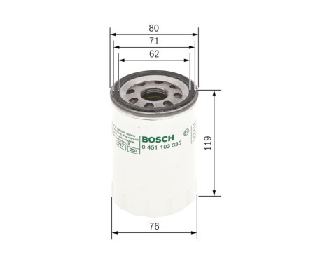 Oil Filter P3335 Bosch, Image 7