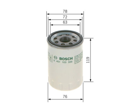 Oil Filter P3335 Bosch, Image 7