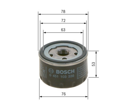 Oil Filter P3336 Bosch, Image 7