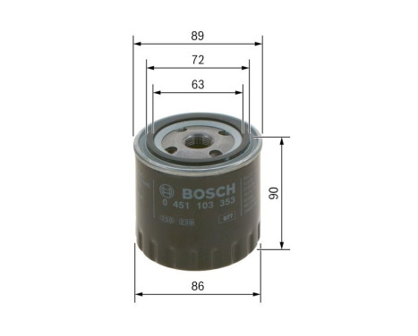 Oil Filter P3353 Bosch, Image 5