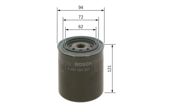 Oil Filter P3357 Bosch, Image 7