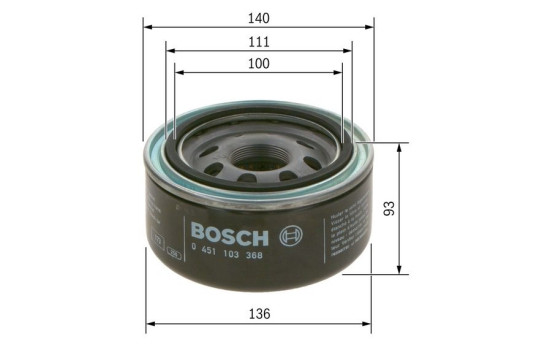 Oil Filter P3368 Bosch