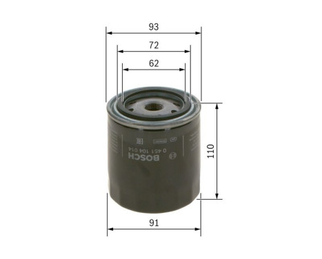 Oil Filter P4014 Bosch, Image 7