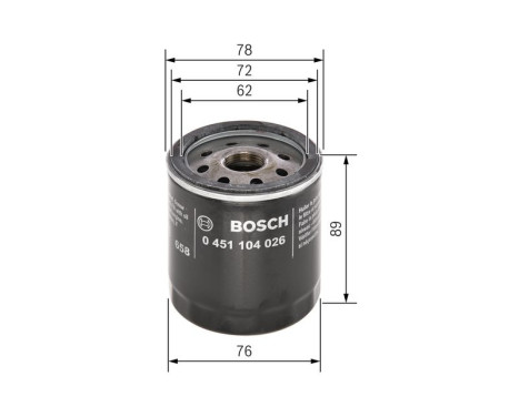 Oil Filter P4026 Bosch, Image 7