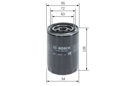 Oil Filter P4063 Bosch, Image 5