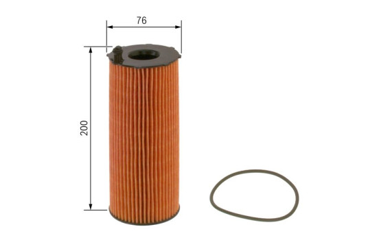 Oil Filter P7066 Bosch, Image 2