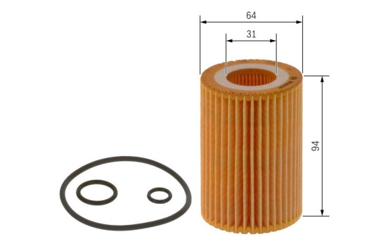 Oil Filter P7068 Bosch, Image 2