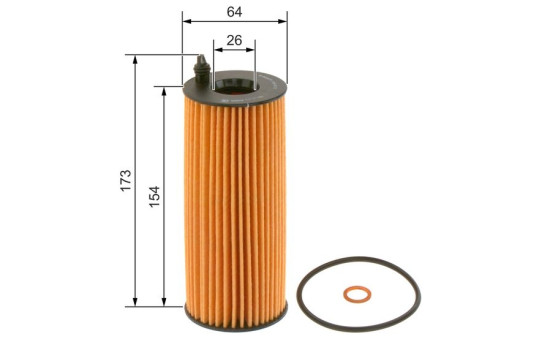 Oil Filter P7072 Bosch, Image 6