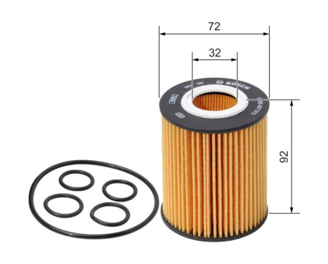 Oil Filter P7073 Bosch, Image 2