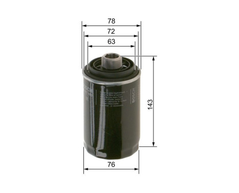 Oil Filter P7080 Bosch, Image 9