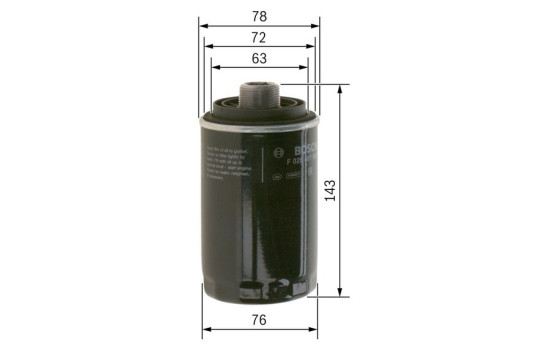 Oil Filter P7080 Bosch, Image 13