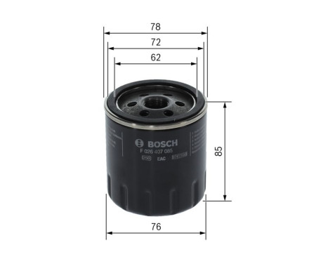 Oil Filter P7085 Bosch, Image 6