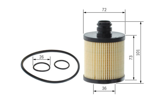 Oil Filter P7108 Bosch, Image 5