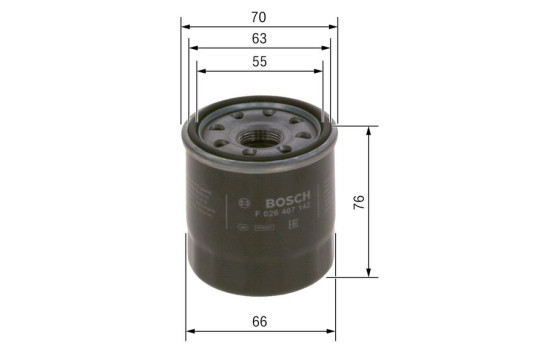 Oil Filter P7142 Bosch, Image 2