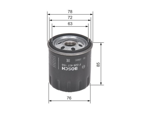 Oil Filter P7153 Bosch, Image 6