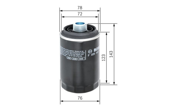Oil Filter P7179 Bosch, Image 6