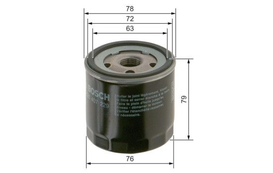 Oil Filter P7229 Bosch, Image 5