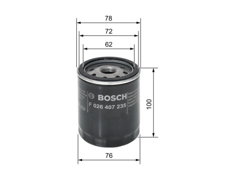 Oil Filter P7235 Bosch, Image 6