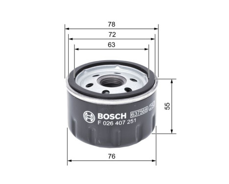 Oil Filter P7251 Bosch, Image 5