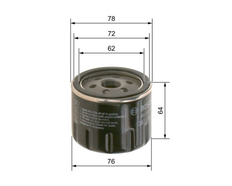 Oil Filter P7302 Bosch, Image 6