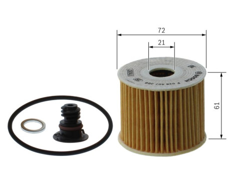 oil filter P7308 Bosch, Image 5