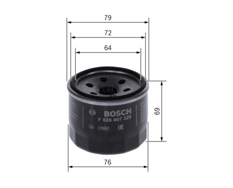 oil filter P7329 Bosch, Image 5