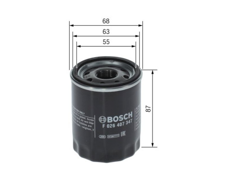 Oil filter P7347 Bosch, Image 5